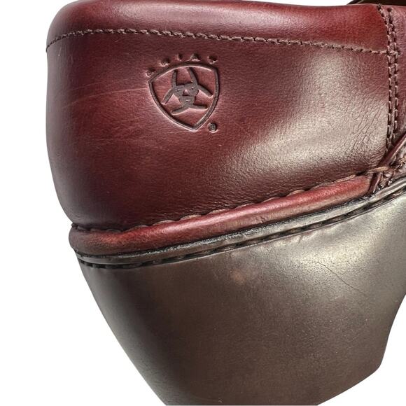 Ariat Leather Studded Clog Mules 9.5 B 21262 Strathmore Western Academia Casual - Picture 13 of 14